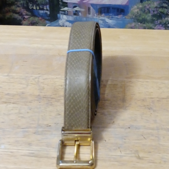 Vintage leather belt Size 40 - Picture 3 of 4
